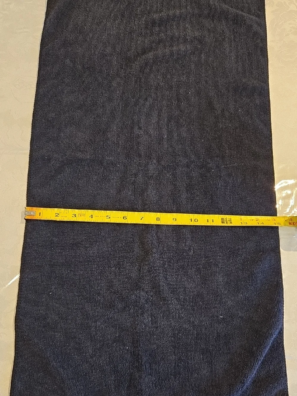 Dark Blue/Black Microfiber Towel 28×15